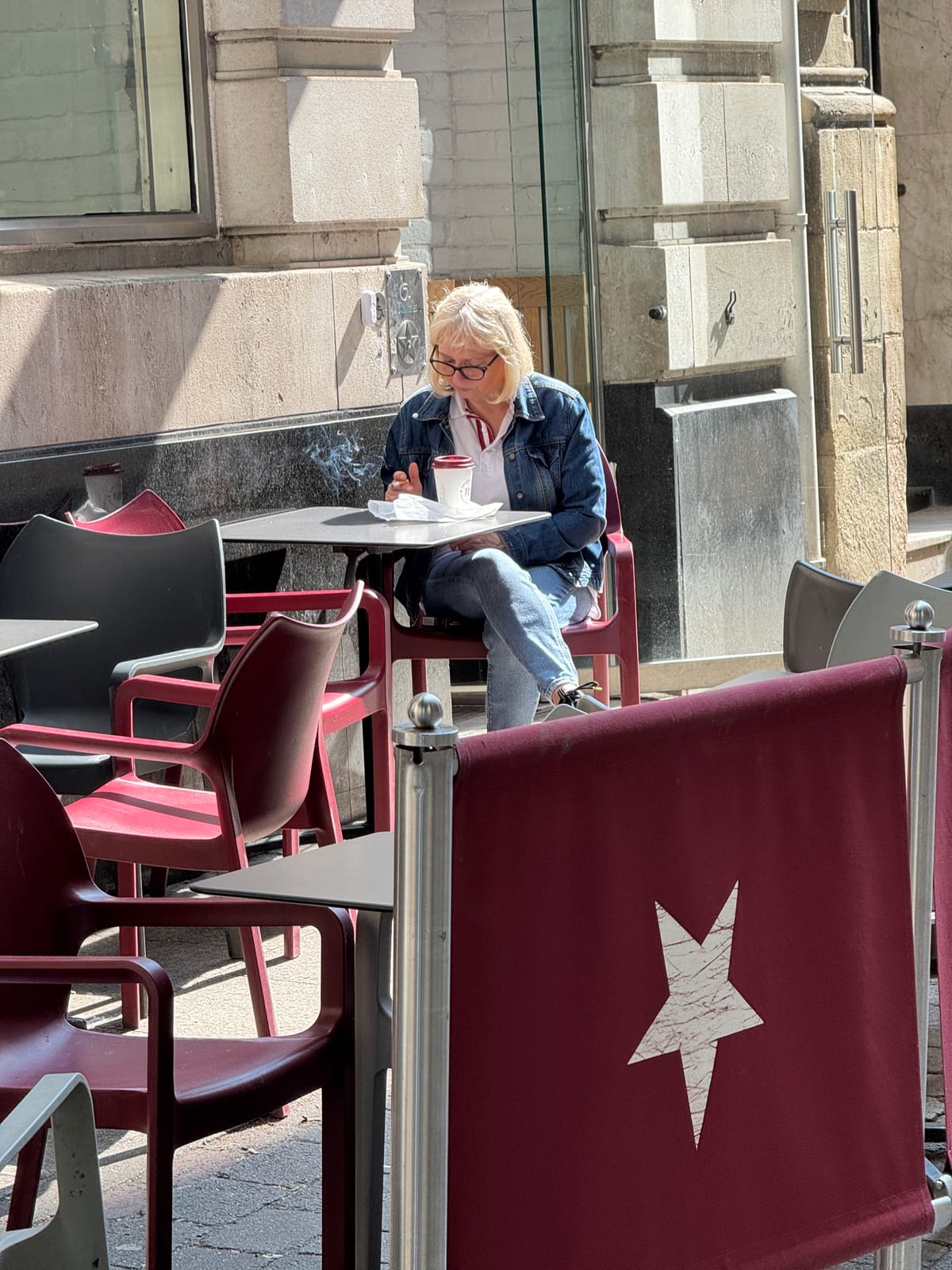 Cafe off Cross Street, Manchester