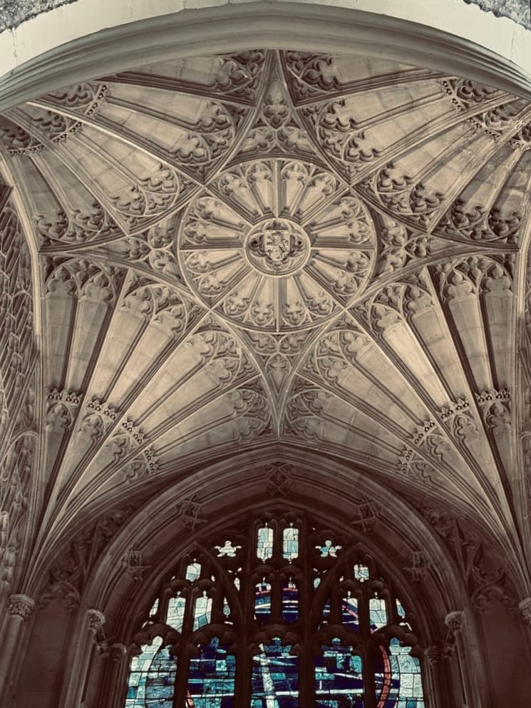 Ceiling detail in Manchester Cathedral