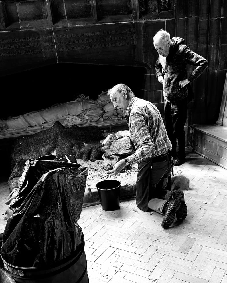 "Has he moved?........ I hope you're right. "